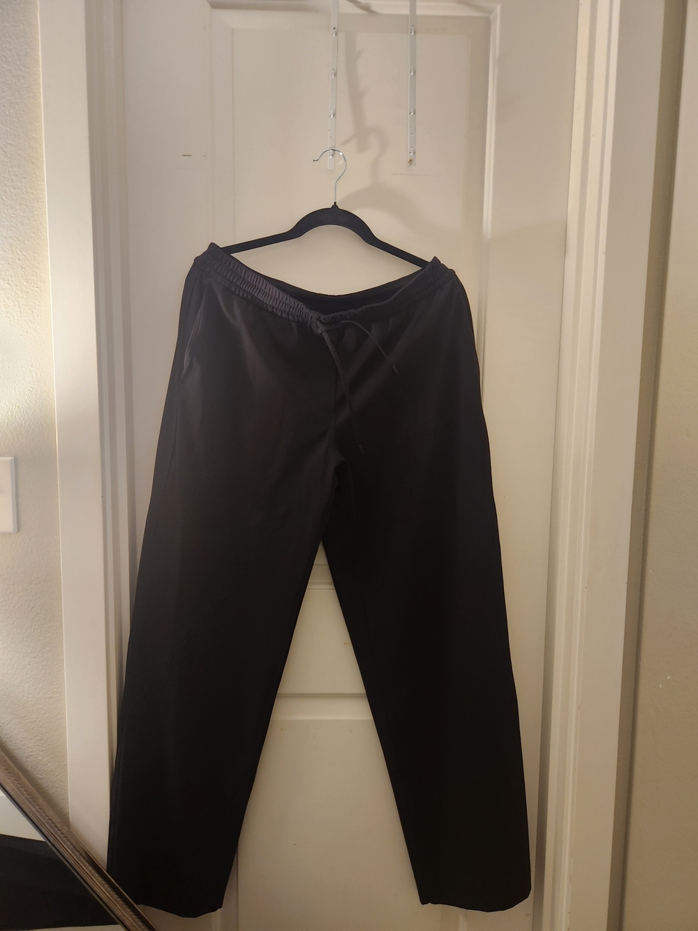 lululemon athletica Wide-Leg Black Drawstring Pants